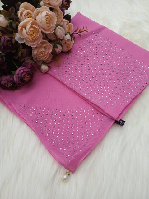 Hijab JILBAB SegiEmpat Bella Pesta Payet Swarosky-3