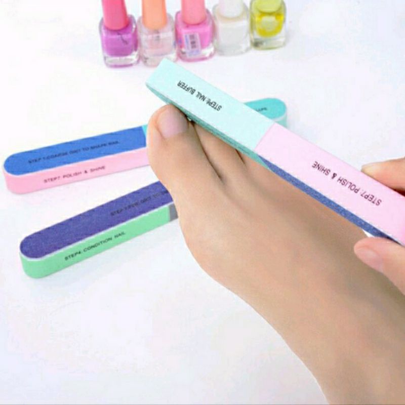 Nail Buffer 7 Steps Kikir Kuku Berkilau Manicure Pedicure