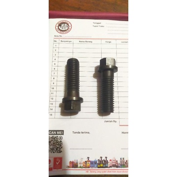 BAUT NAP BAUT AXLE BAUT AS HITAM  PS 120 / Ps 100 Ps125 Drat kasar