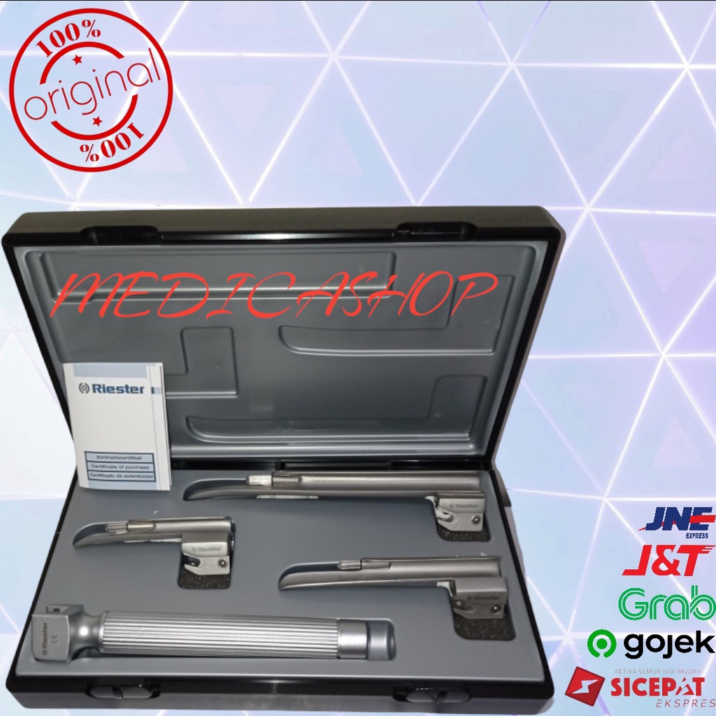 Laringoskop riester LED