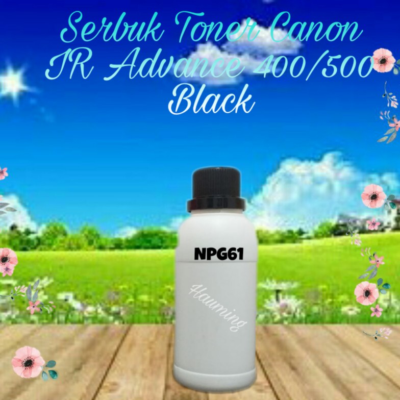 Serbuk Toner Canon NPG61 IR Advance ADV 400 500 IR400 IR500 NPG-61 GPR48 CEXV43 Black 1x Isi
