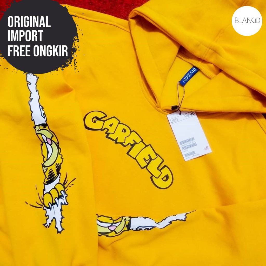 HOODIE HnM GARFIELD ORIGINAL - HOODIE H&M ORIGINAL - JAKET HnM ORIGINAL - HOODIE H&M ORI - BLANKID