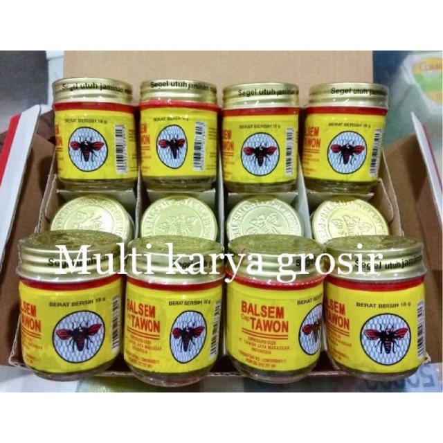 (Original) Balsem Cap Tawon Asli Makassar 18gram Exp Lama Termurah