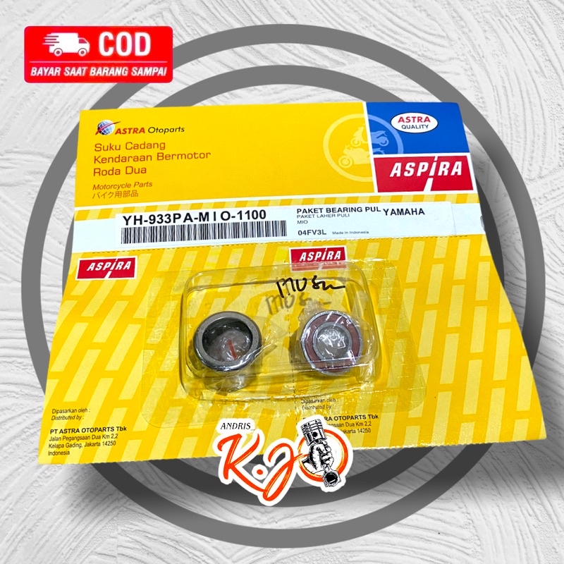 BEARING / LAHAR PULLY BEARING BAMBU YAMAHA MIO SPORTY MIO SOUL FINO ORIGINAL ASPIRA
