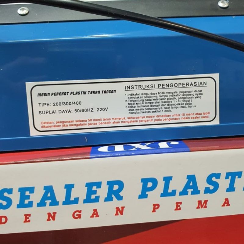 Sealer Plastik Tangan JXD J200