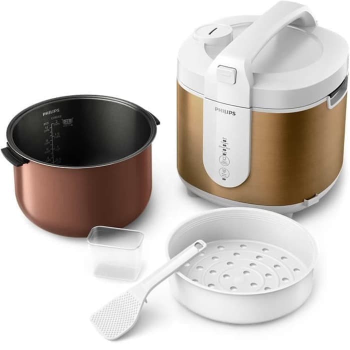 Philips HD3053/33 Penanak Nasi Digital 2 Liter - Emas