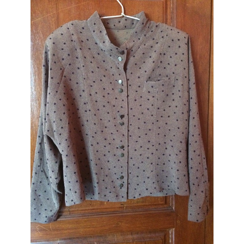 Polkadot Brown Blouse