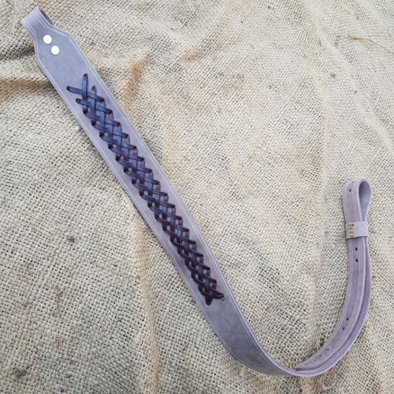 TALI SANDANG KULIT SAPI ASLI PREMIUM SWIVEL UNCLE MIKE SENAPAN ANGIN PCP AFC MARAUDER MAUSER KEREN 1