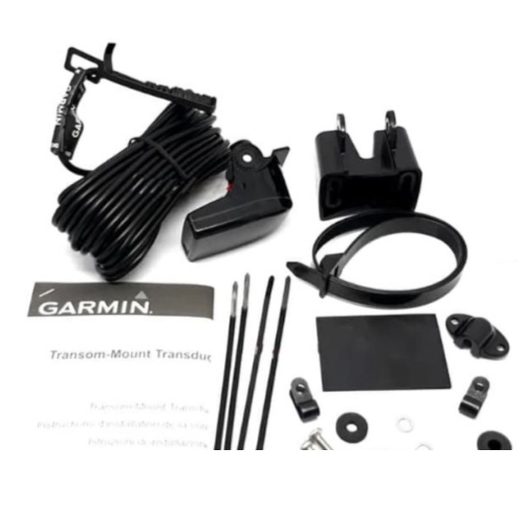 TRANSOM MOUNT TRANSDUCER WITH DEPTH &amp; TEMPERATURE (77/200KHZ 500W DUAL BEAM) 4-PIN GARMIN 350C NEW