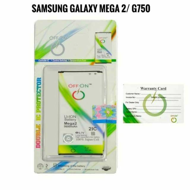 Baterai Batre Batrai Double Power OFFON Samsung Galaxy Mega 2 G750 Battery samsung g750