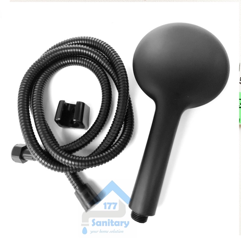 Handshower GEDE Minimalis HITAM 3 in 1 jumbo 339- Hand Shower mandi Set Fungsi Shower Mandi BLACK /L40