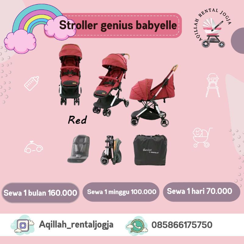 stroller genius babyelle sewa Jogja tidak dijual