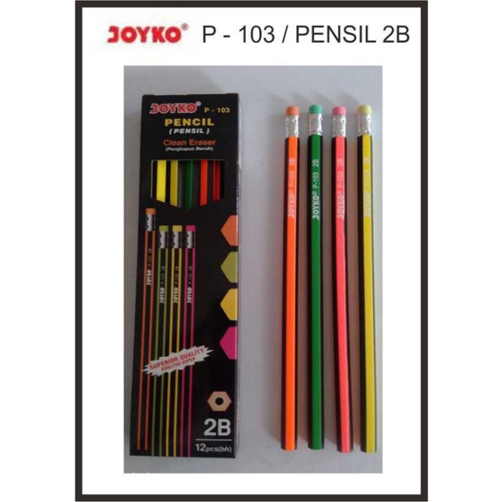 

Pensil Joyko 2B / P88 Penghapus