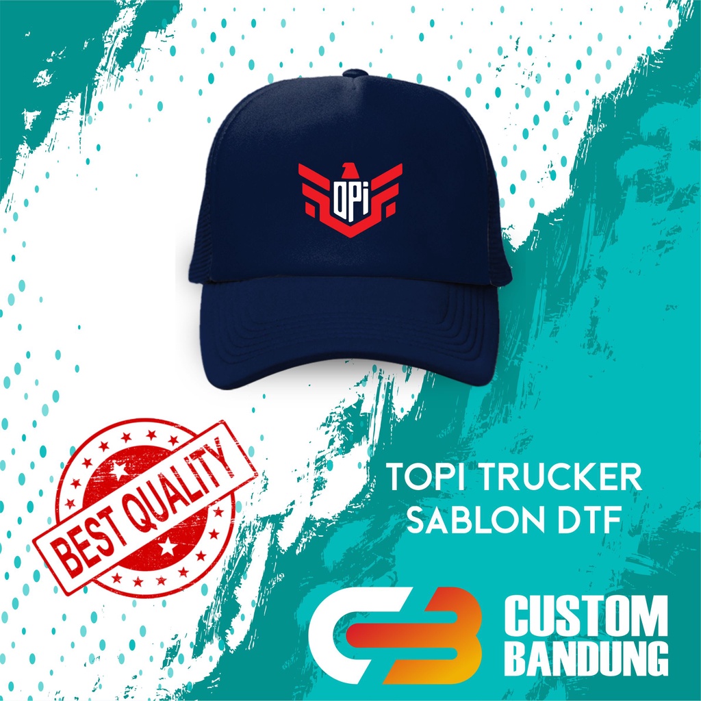 Topi Trucker OPI ESPORT Pria Wanita Topi Jaring Aura Jala Trucker Cap Bisa Tulis Nama Bisa COD Original High Premium Quality