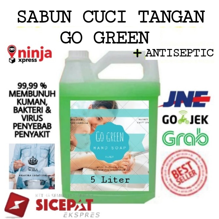 HAND SOAP - SABUN CUCI TANGAN GO GREEN 5 LITER