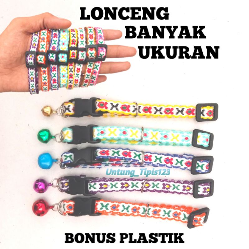 Kalung kucing Anjing motif Etnik lonceng banyak ukuran kalung hewan kelinci kualitas premium