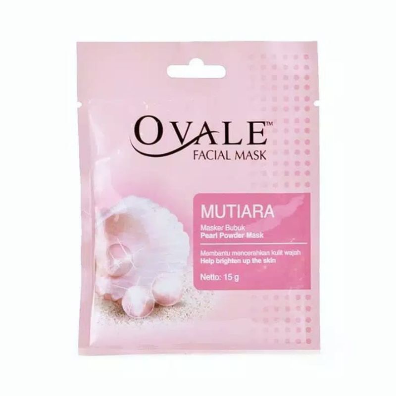 Ovale Facial Mask Masker Bubuk - Mutiara 15g