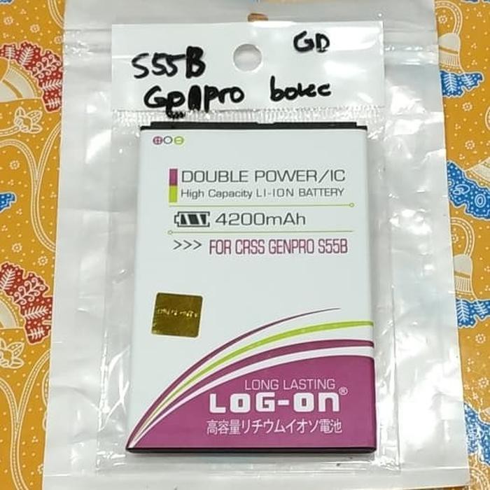 Baterai Evercross genpro s55b double power log-on battery battle batre
