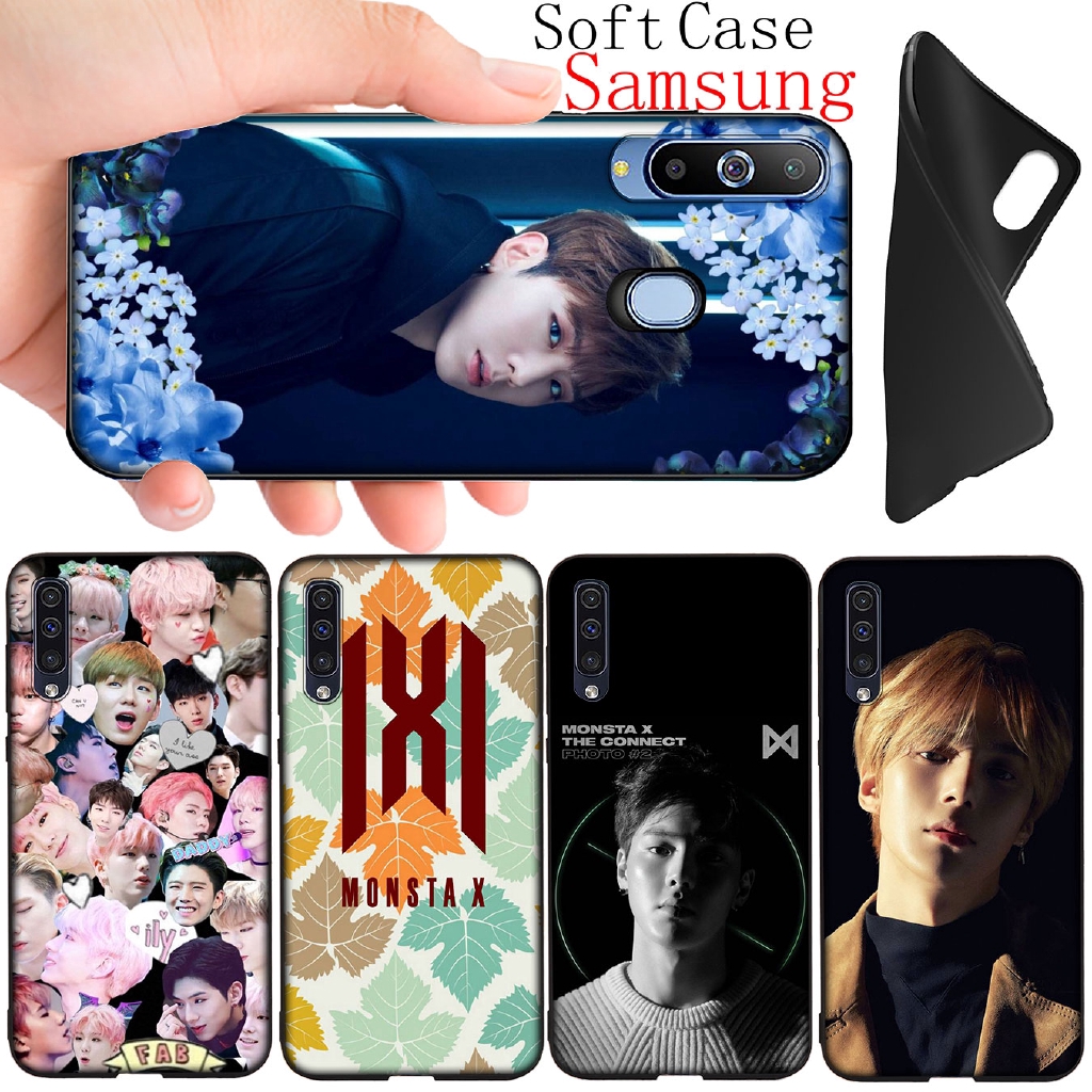 Samsung Galaxy A50 A40 A30 A20 A10 A50S A40S A30S A20S A10S Soft Black Phone Case MonstaX Kpop Monsta X