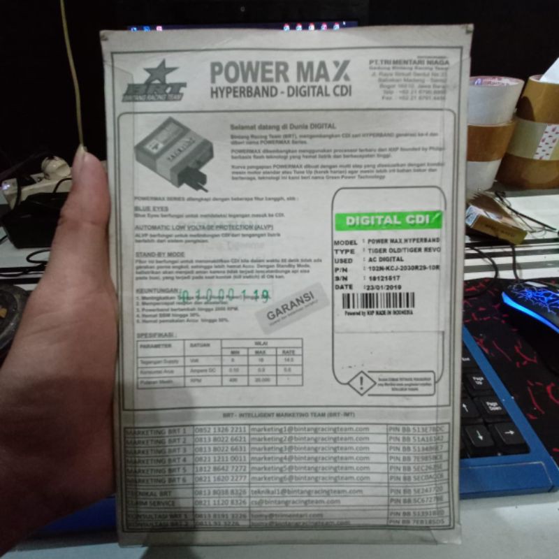 READY STOK CDI BRT TIGER OLD TIGER REVO MEGAPRO AC HYPERBAND YAH KAK STOK CUMA SATU SAJA