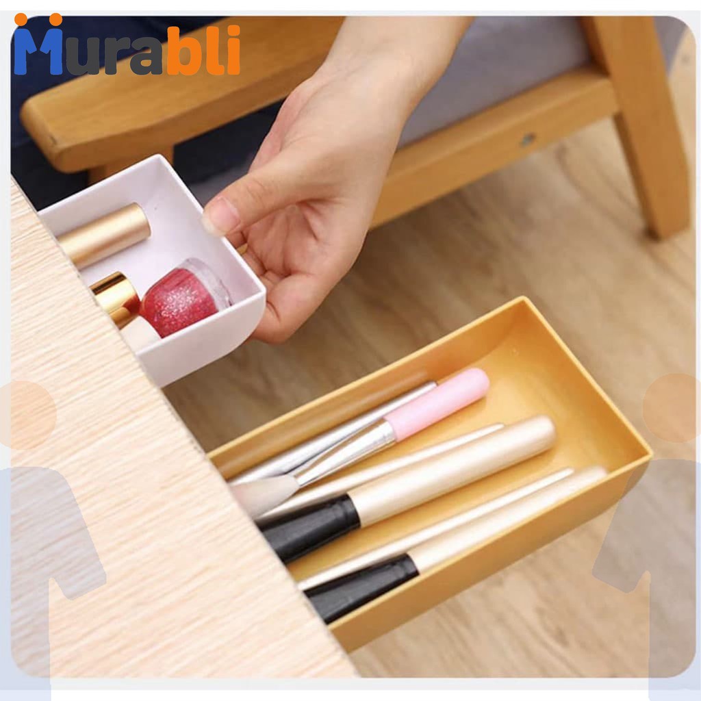 Laci Tempel Laci Rahasia Bawah Meja Tempat Kotak Tambahan Serbaguna Penyimpanan