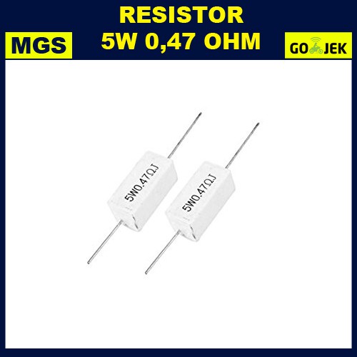 10Pcs Resistor 5W 0.47 Ohm