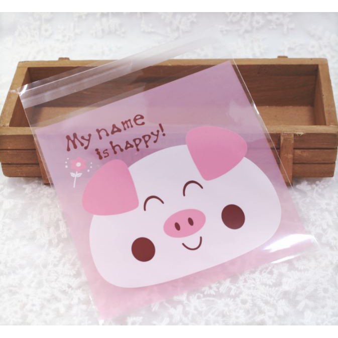 

Plastik Fancy Cookies - Kue - Permen - Accessories Happy Pig 7x7