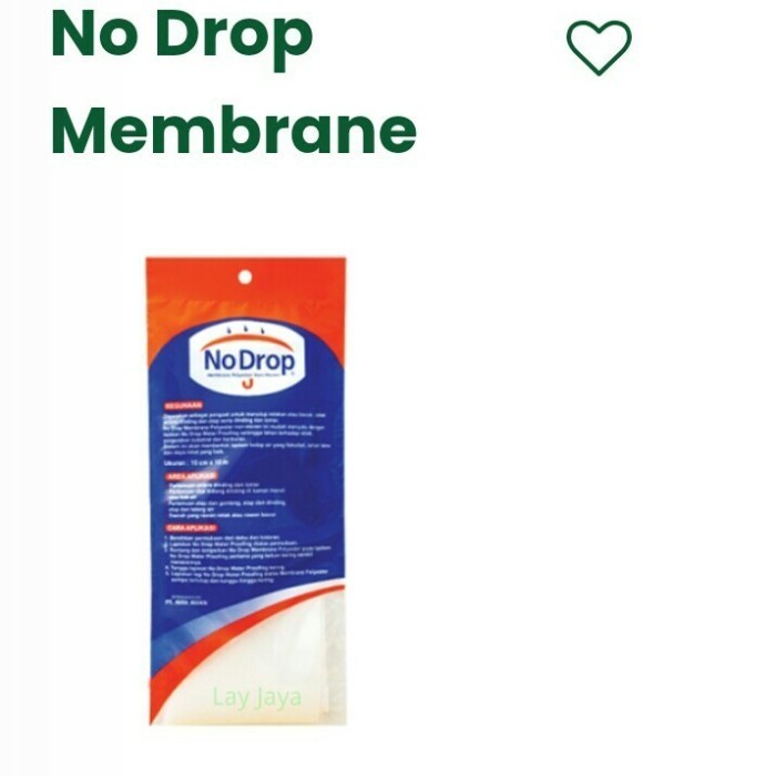 No Drop Serat Tisu Tissue Serat Waterproof Lapisan Anti Bocor Membrane