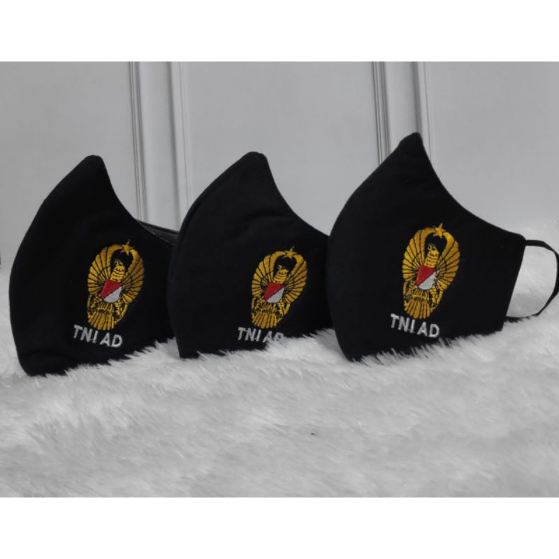 Masker TNI AD Duckbbill Logo Bordir