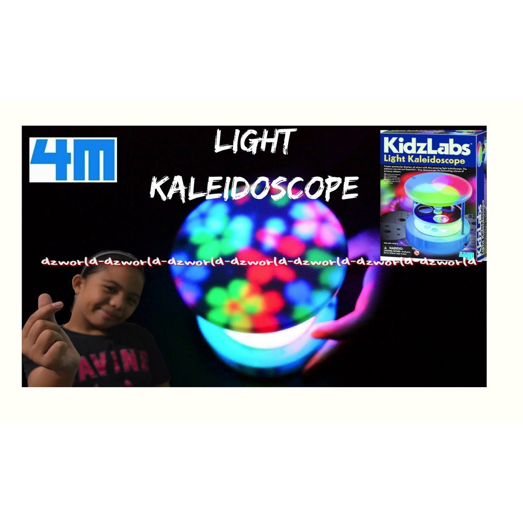 Kidzlabs Light Kaleidoscope mainan anak mempelajari ilmu cahaya dan warna dengan media kaleidoskop