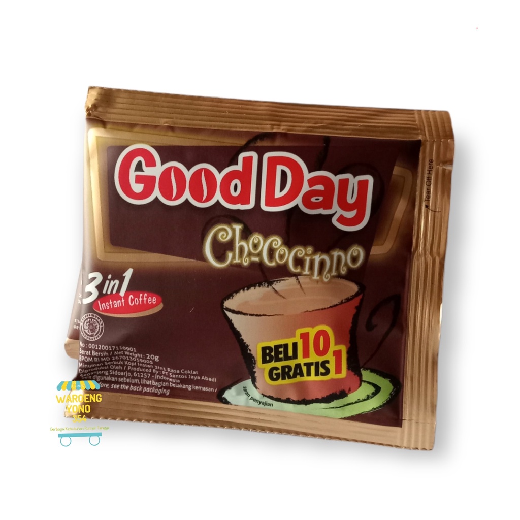 

Good Day - Chococinno - Choolin - Carrebian Nut- Mocacinno - 20 gr