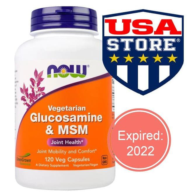 NOW GLUCOSAMINE MSM VEGETARIAN VEG FOODS VITAMIN JOINT SENDI TULANG