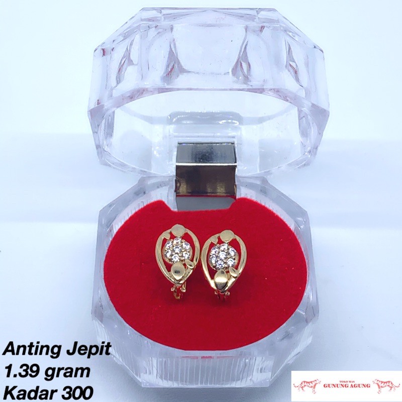 Anting Jepit Mas Muda Asli Termurah Emas Kuning Mewah Korean Look Cantik Terbaru Termurah