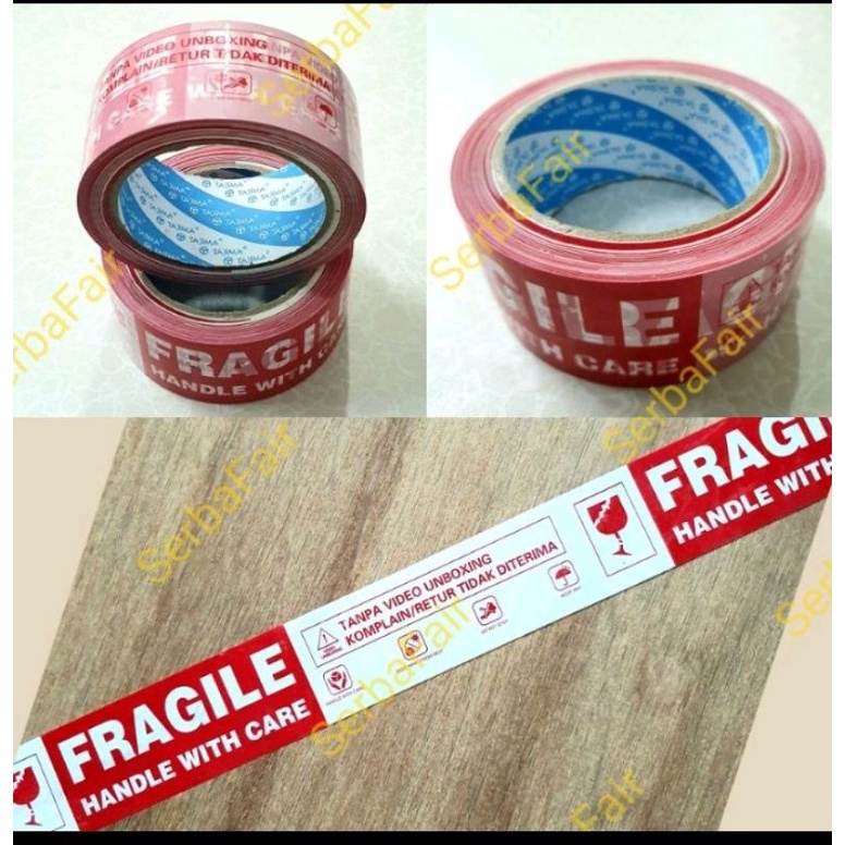 

LAKBAN FRAGILE PUTIH UNBOXING ONLINE SHOP eceran 45X72Y