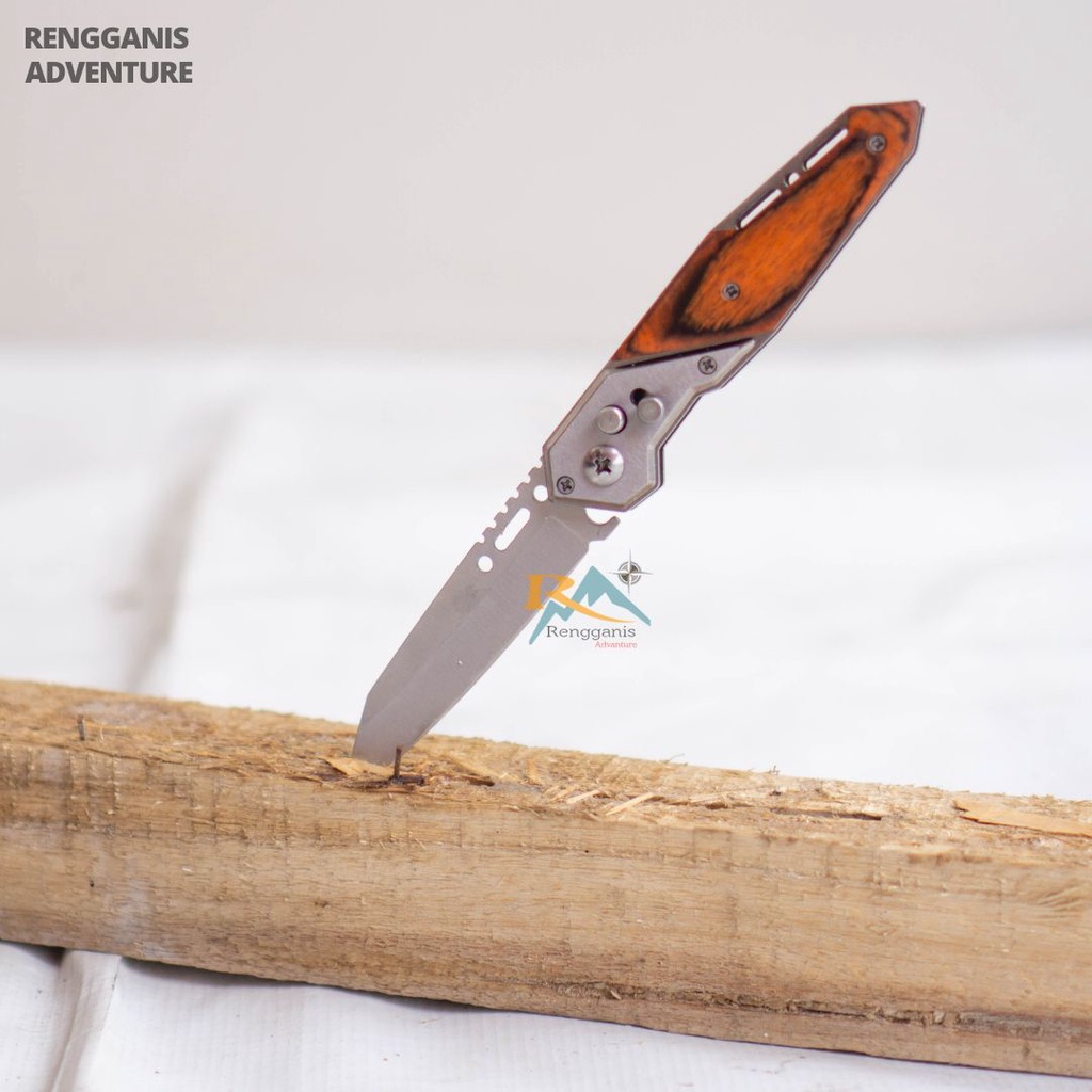 Pisau Dapur Lipat KNIFEZER DOME BLADE 57HRC 7RXEWWH SILVER Pisau Camping Outdoor Gunung