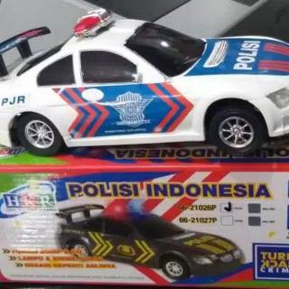 Mobil Mobilan Polisi Indonesia HKR lampu dan bunyi sirine- Mainan Anak