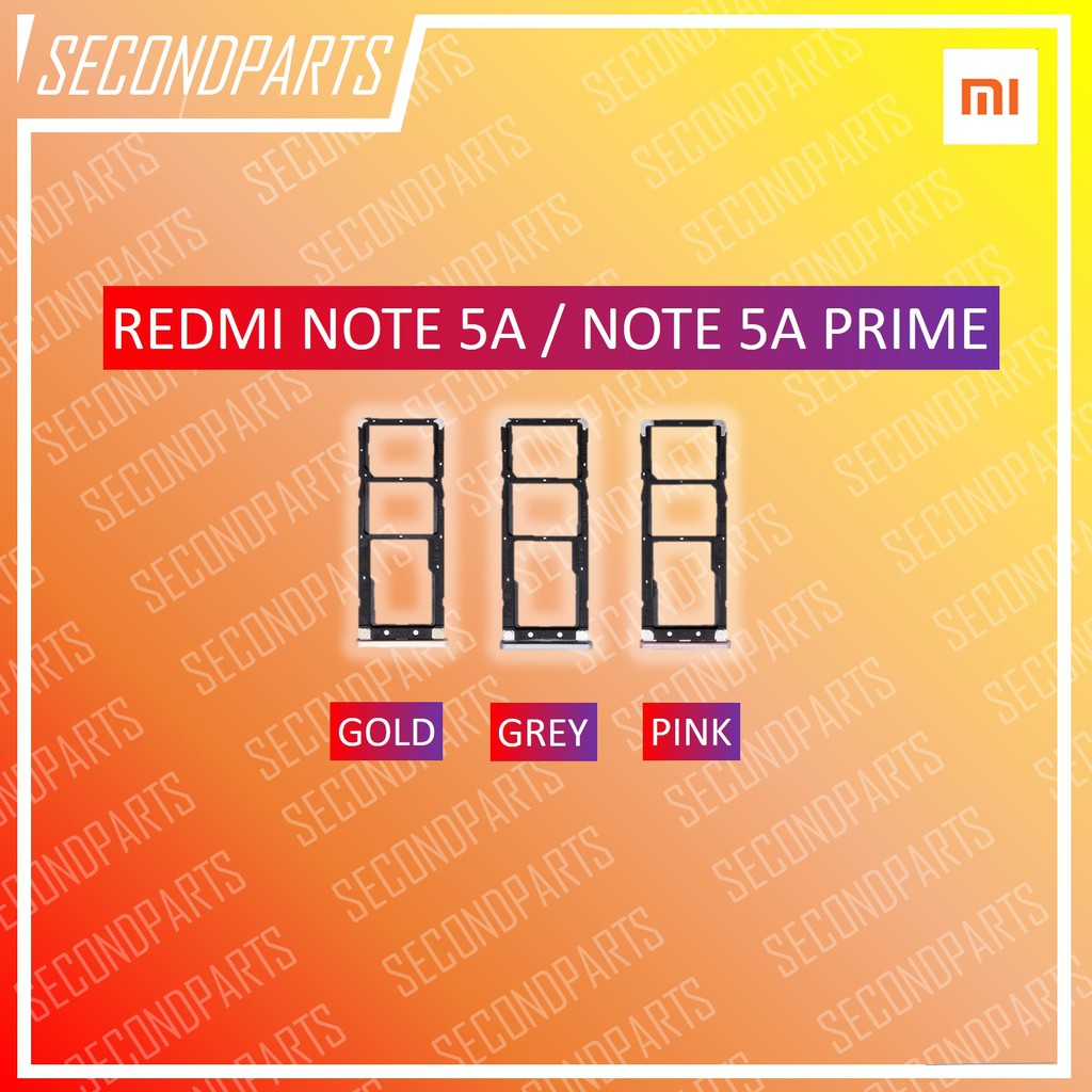SIM TRAY SLOT SIM LOCK TEMPAT KARTU XIAOMI REDMI NOTE 5A / 5A PRIME ORIGINAL