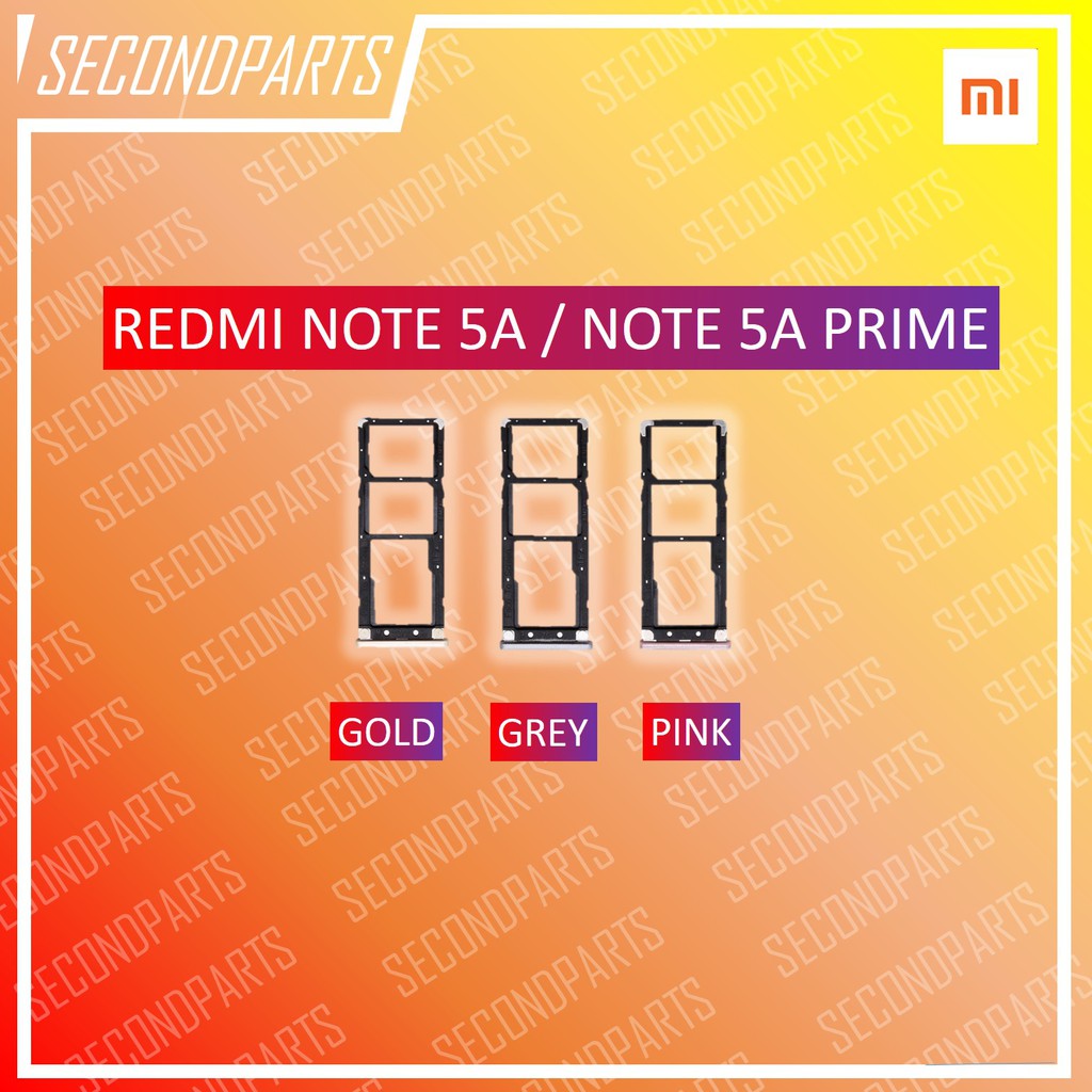 SIM TRAY SLOT SIM LOCK TEMPAT KARTU XIAOMI REDMI NOTE 5A / 5A PRIME ORIGINAL