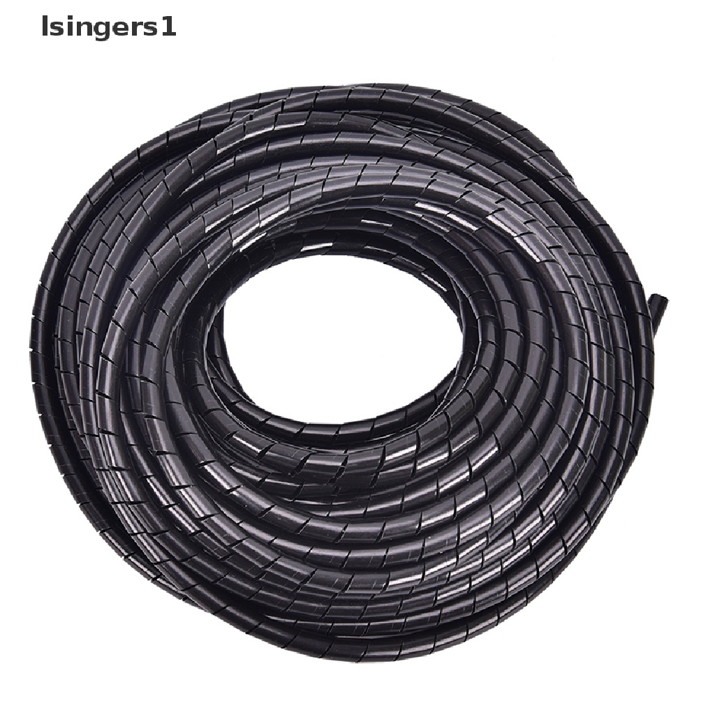 (lsingers1) Tabung Spiral Pembungkus Kabel Diameter Luar 6mm Panjang 17M Bahan PE Polyethylene