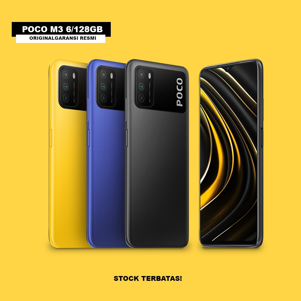 Xiaomi POCO M3 6/128 GB ORIGINAL Garansi RESMI | Shopee