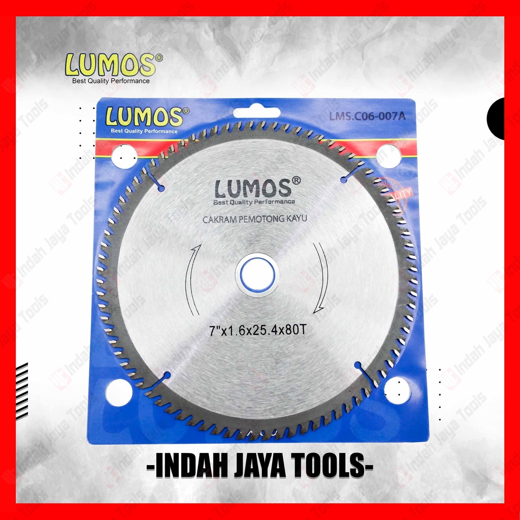 LUMOS 7 X 80T Circular Saw Blade - Mata Pisau Potong Gergaji Kayu Wood