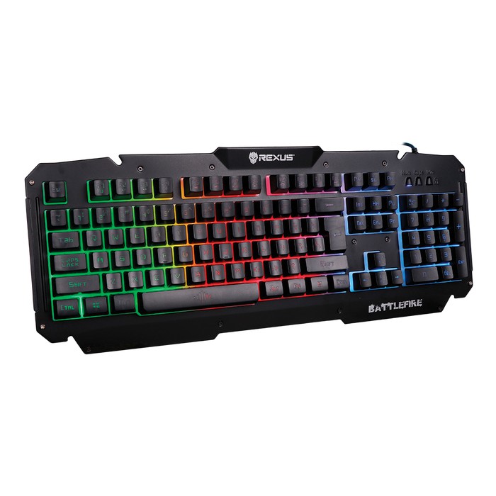 Promo Keyboard Gaming Rexus K9D Semi Mechanical 19 Keys Anti Ghost - Hitam
