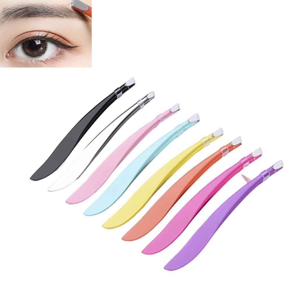 Pinset Alis Nanas New Stainless Steel Eye Brow Trimmer Penghilang Bulu