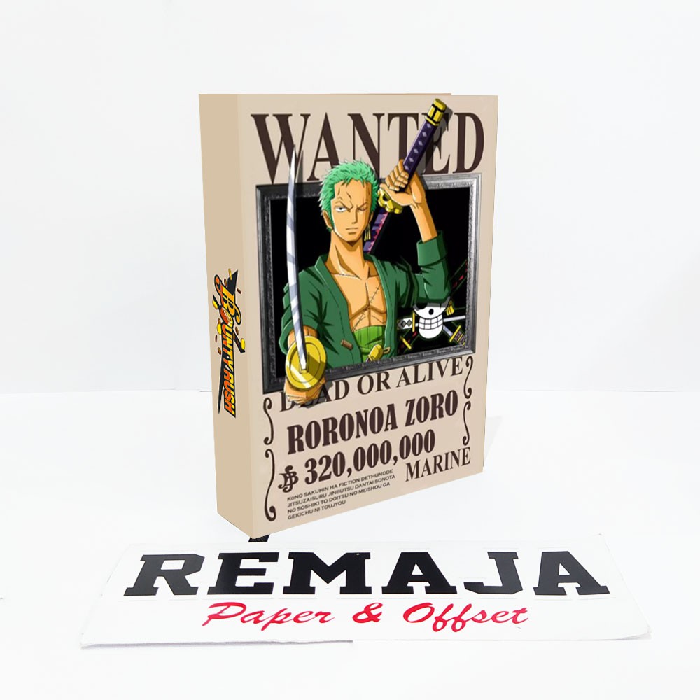 

Pocket book/Notebook Hardcover ONEPIECE ZORO BOUNTY RUSH A6 & A5 / buku tulis catatan notes