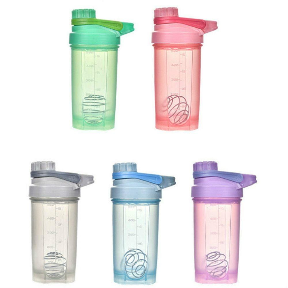 [Elegan].fe Botol Air Outdoor Protable Portabel Anti Bocor Protein Shake Olahraga Mixing Bottle