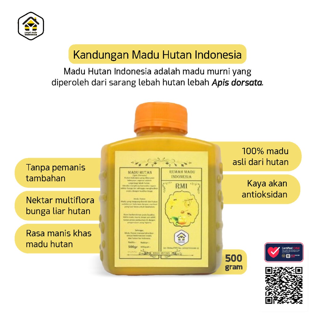 Madu Murni Hutan Indonesia Kemasan 330 Gram