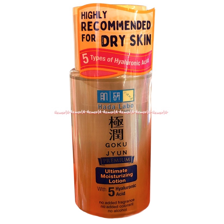 Hada Labo 100ml Goku Jyun Premium Ultimate Moiturizing Lotion with 5 Hyaluronic Acid Hadalabo Pelembab Wajah Kulit Kering