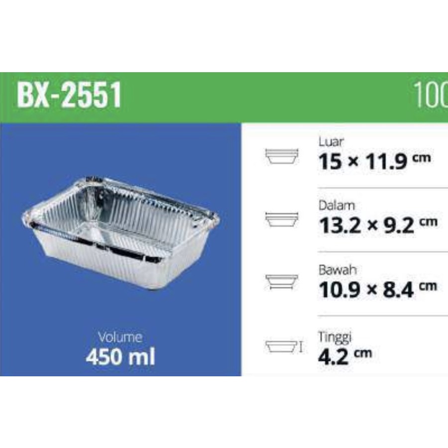 Aluminium Tray / BX 2551 / Aluminium Cup
