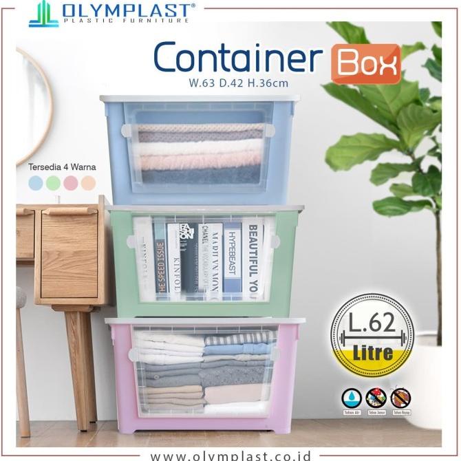 

Harga Gudang Kotak Box Container Kontainer Olymplast Plastik 62 Liter By Gojek