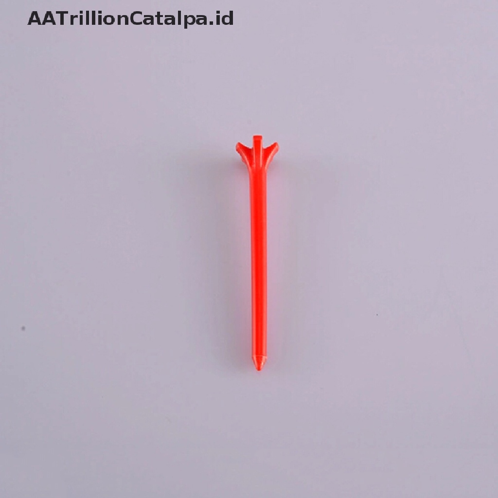 Aatrillioncatalpa 10pcs Tee Bola Golf Profesional Panjang 68mm Bahan Plastik Warna Acak